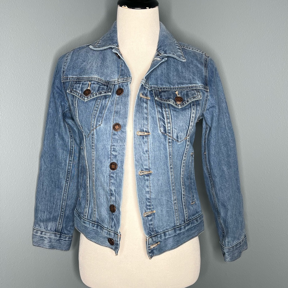Lucky Brand Tomboy Trucker Denim Jacket Size XS